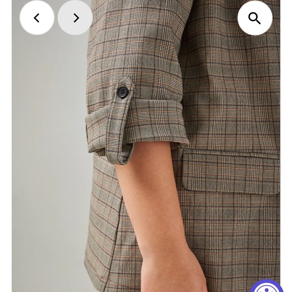 NWT 89 TH & Madison plaid suit, fall and spring jacket rolled cuffs 1X - Picture 5 of 15